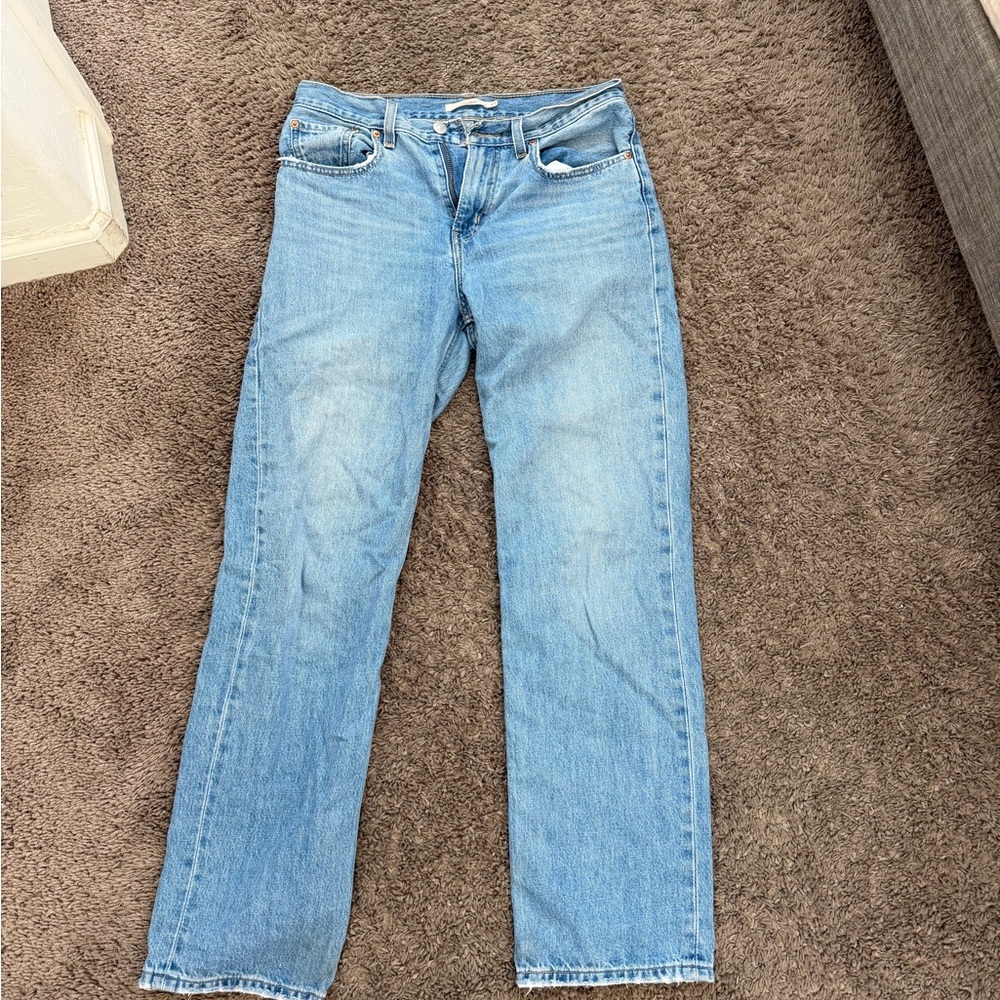 Levi's Light Blue Straight Leg Jeans